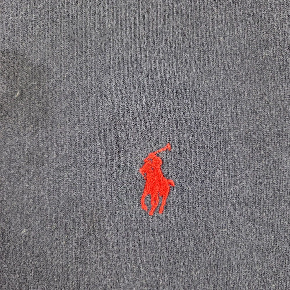 Polo Ralph Lauren Track Jacket Mens 2XB Navy‎ Blue Thermal Lined Full Zip Stripe - Picture 2 of 10